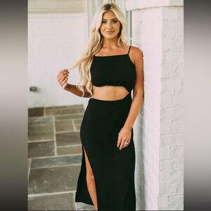 Bali Cut Out Dress - Black